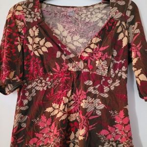 A.N.A Dark Fall Floral Top